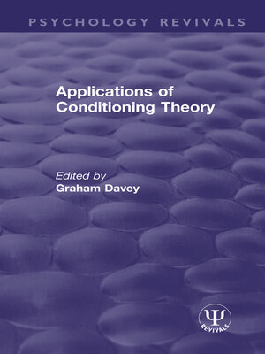 cover image of Applications of Conditioning Theory